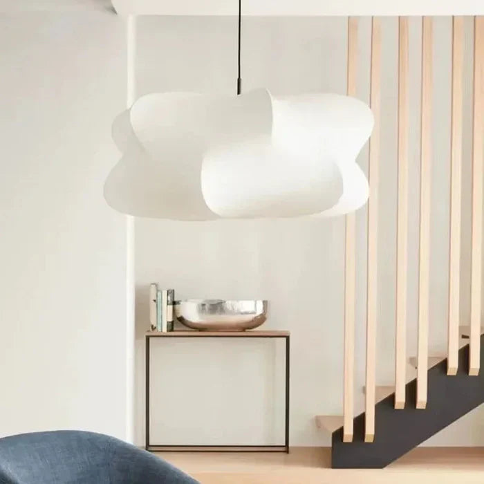 Silk Pendant Lamp with Wabi Sabi Design | Organic Sculptural Shade | Soft Diffused Lighting for Living Rooms and Lounges