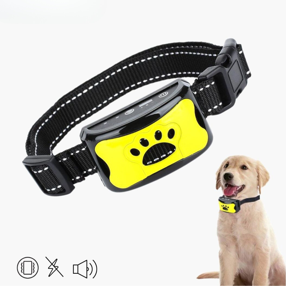 Vibration Dog Bark Collar without Shocks | Rechargeable Nylon Strap with Sound Warning | 5 Colors