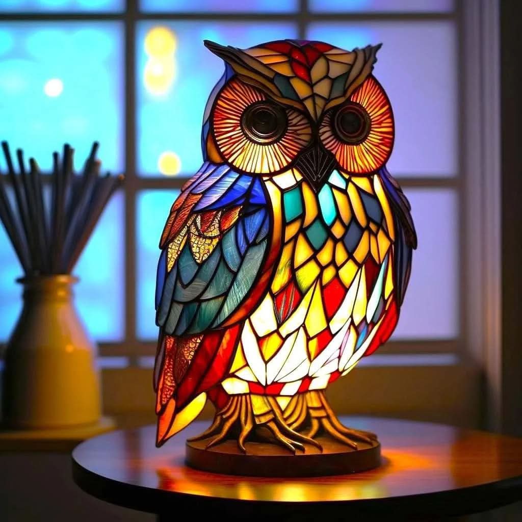 LED Table Lamp with Resin Base | Sculptural Decorative Design | Compact Lighting for Desks and Bedside Tables