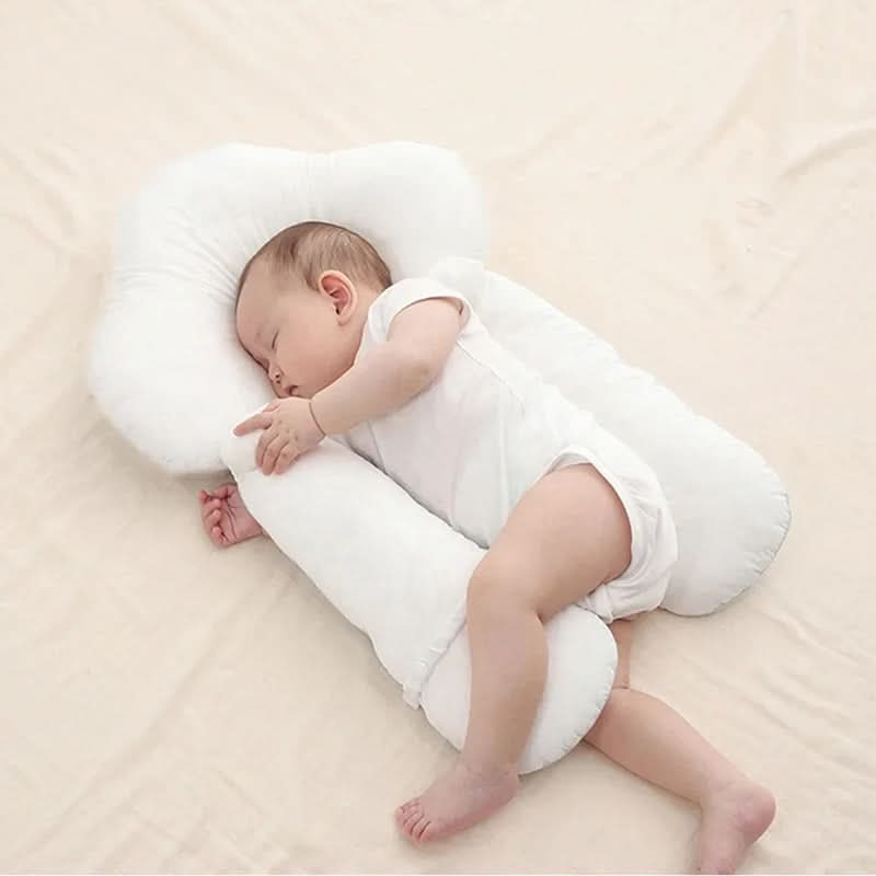 Adjustable Newborn Cushion with Anti-Roll Side Supports | For Ages 0 to 12 Months | Soft Padded Design for Supervised Rest