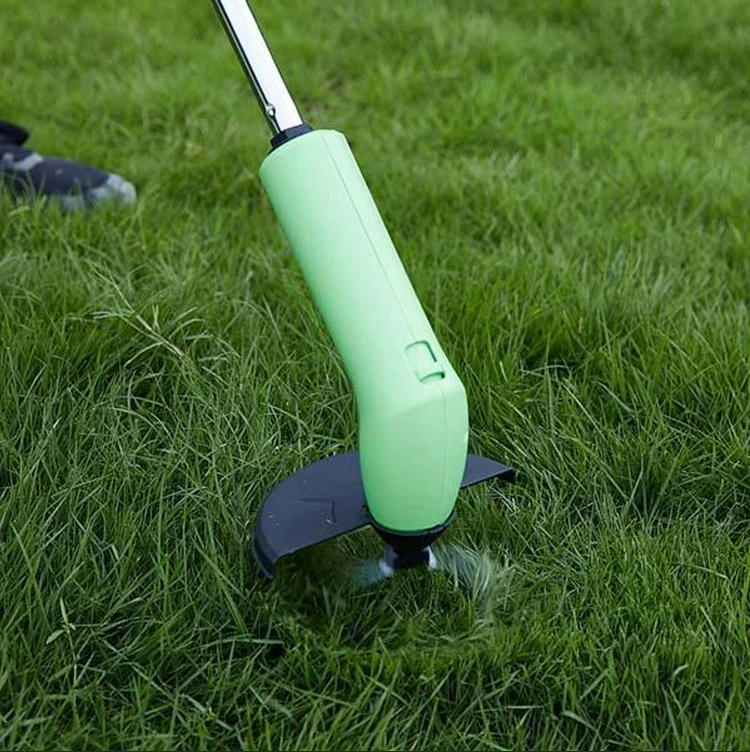 Cordless Handheld Battery Weed Trimmer | Adjustable Cutting Height for Lawn Edges and Garden Borders | Runs on AA Cells