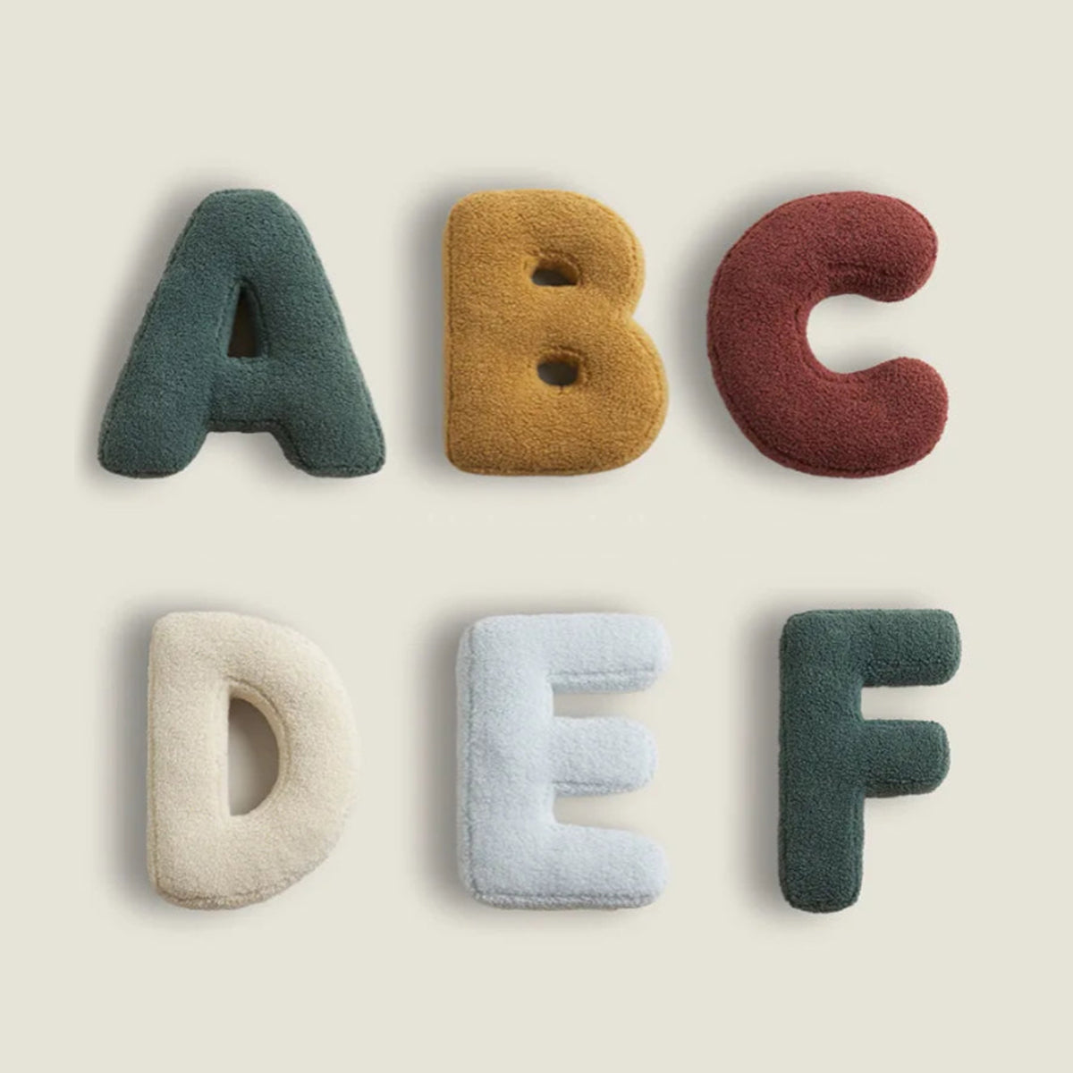 Alphabet Letter Cushion Available in All 26 Letters | Soft Decorative Pillows for a Sofa or Reading Corner | 15 x 12 in