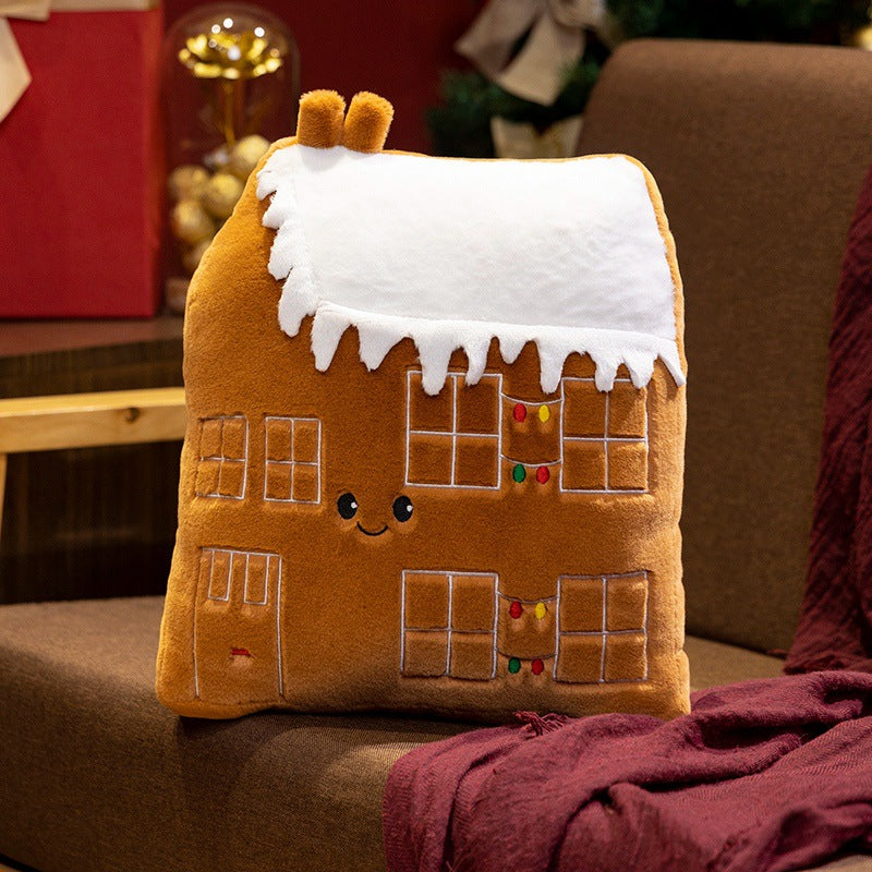 Christmas Plush Toys Gingerbread Man Snowman and Tree Shapes