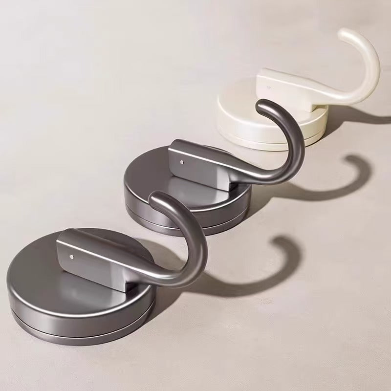 Suction Cup Hooks without Drilling or Traces | Reusable Wall Holders for Bathroom and Kitchen | 2 Colors