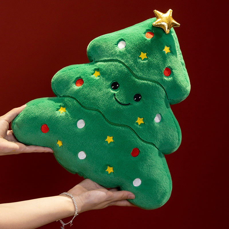 Christmas Plush Toys Gingerbread Man Snowman and Tree Shapes