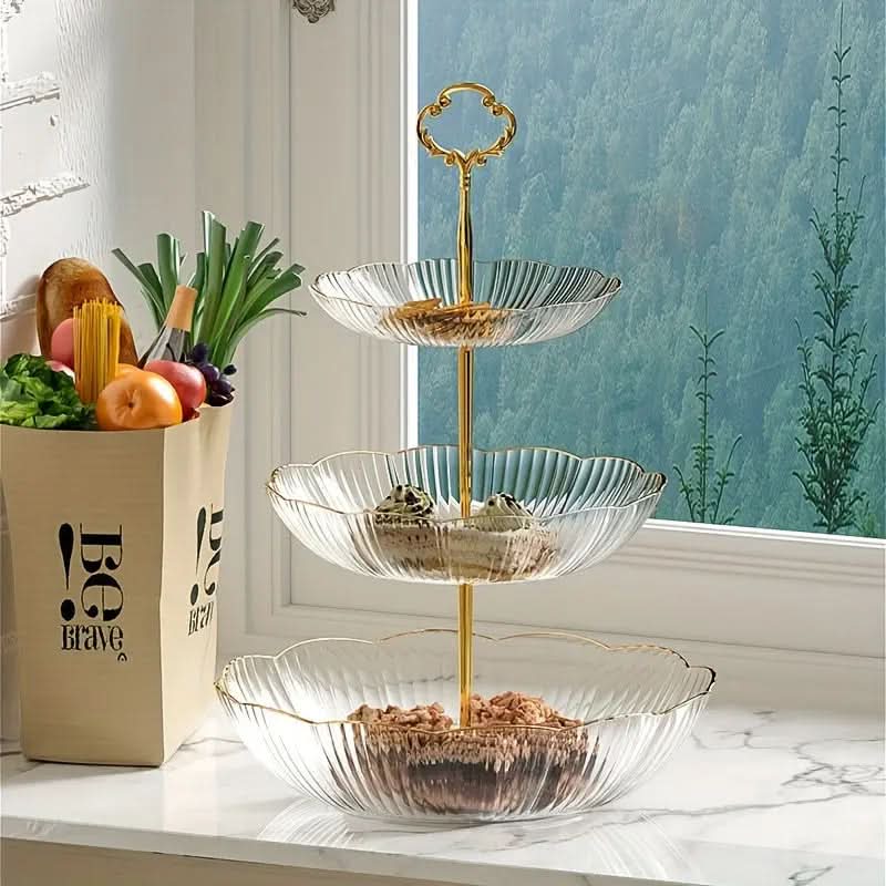 3-Tier Fruit Bowl Organizer | Freestanding Metal Stand | Keeps Fruit Visible and Accessible on Any Counter