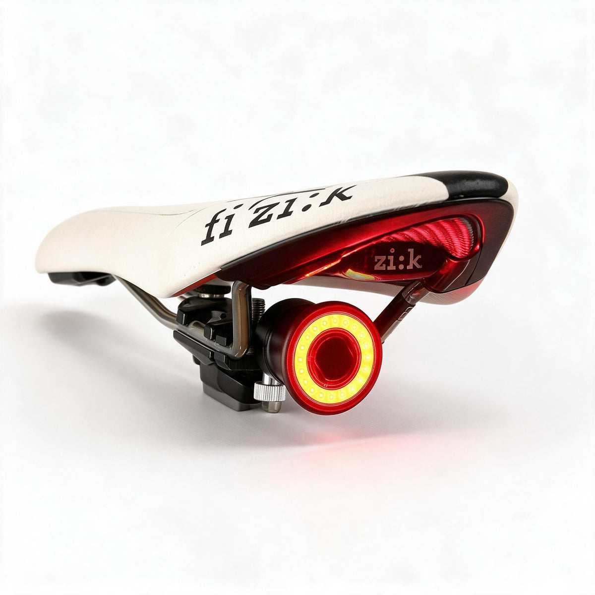 Rear Bike Light with Automatic Brake Sensing | USB Rechargeable IPX6 Aluminum Body | Mounts on Saddle or Seatpost