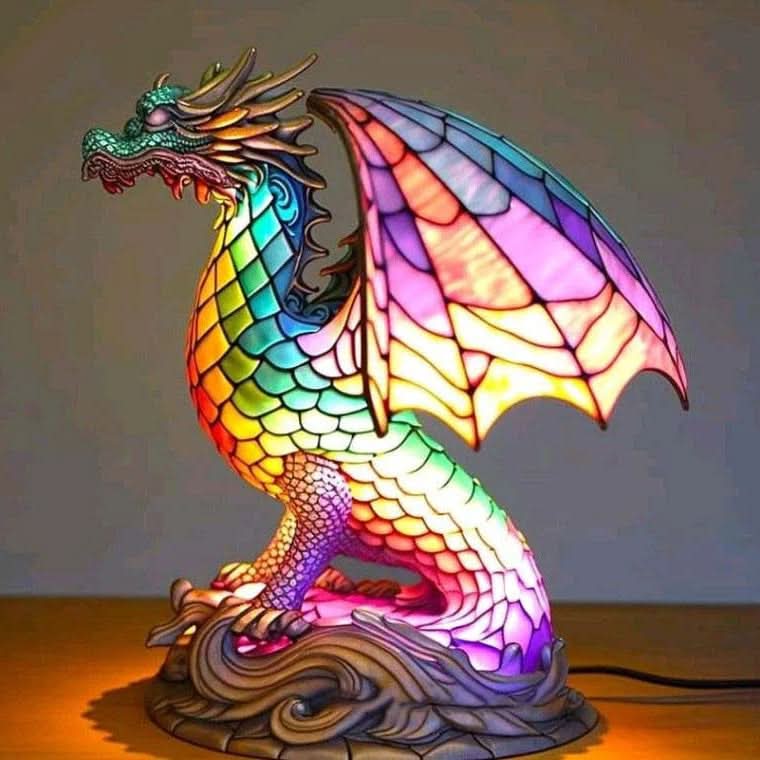 LED Table Lamp with Resin Base | Sculptural Decorative Design | Compact Lighting for Desks and Bedside Tables