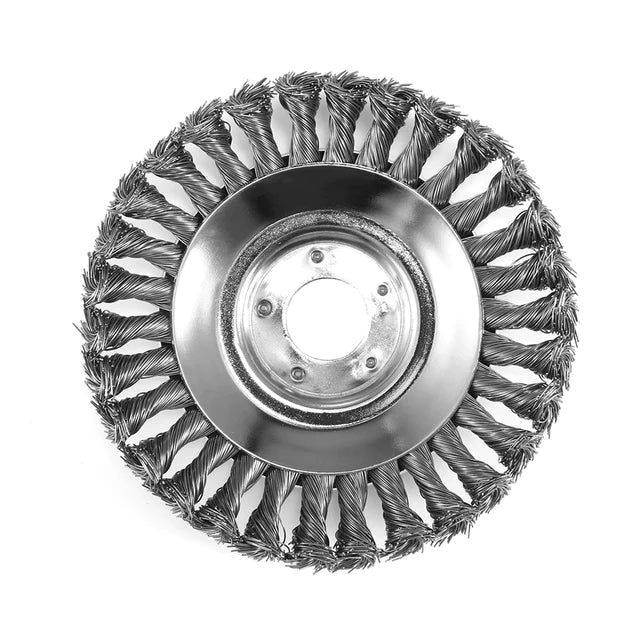Steel Wire Weed Brush Disc 150 mm | Replacement Cutting Head for String Trimmer and Brushcutter | Garden Edging Tool