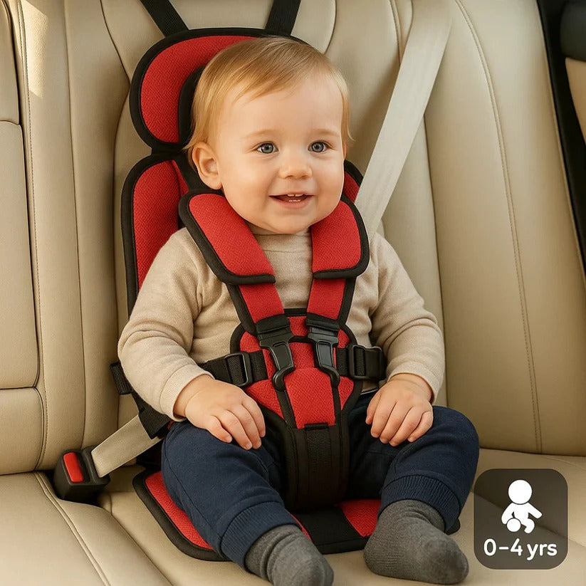 Compact Child Travel Seat with Foldable Design | Adjustable Straps for Standard Chairs | Lightweight and Wipeable