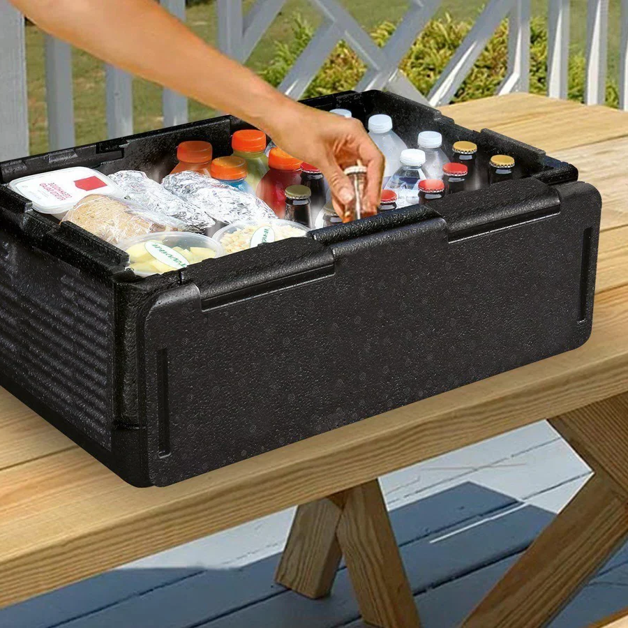 Portable Folding Cooler Box with Temperature Lock