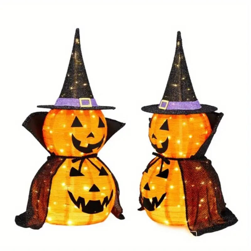 Thickened fabric exterior of the lighted Halloween pumpkin decoration