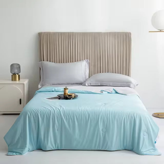 Lightweight Cooling Blanket for Summer Bedding | Quilted Design | A Comfortable Layer for Warm Nights