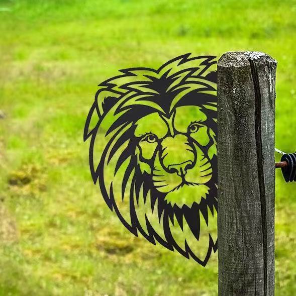 Garden Metal Art Farm Animal Silhouette on a Ground Stake | Coated Finish That Handles Sun and Rain | 24 Motifs to Choose