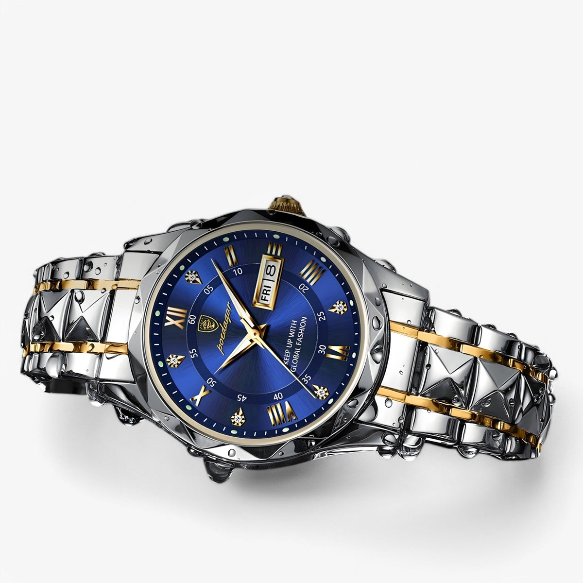 Men's Automatic Watch with a Stainless Steel Bracelet | 40mm Case, Day and Date Window | 6 Color Options