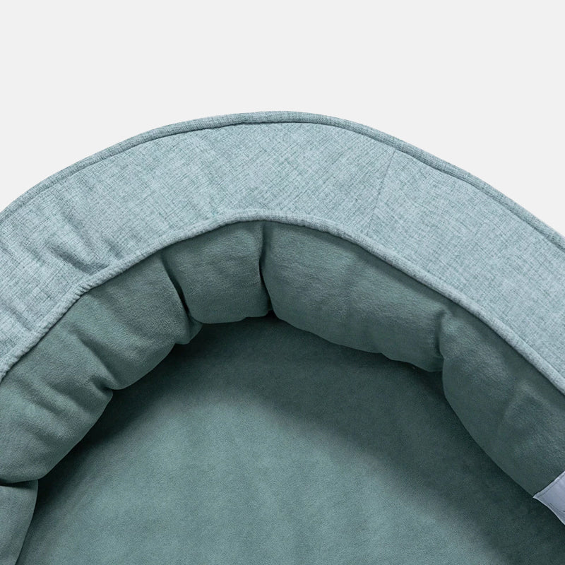 Oval Bolster Dog Bed with Waterproof Inner Layer | Removable Machine Washable Cover | 3 Sizes | 4 Colors
