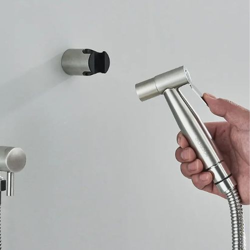 Handheld Toilet Sprayer for the Bathroom | Stainless Steel Head with Adjustable Pressure | 2 Colors
