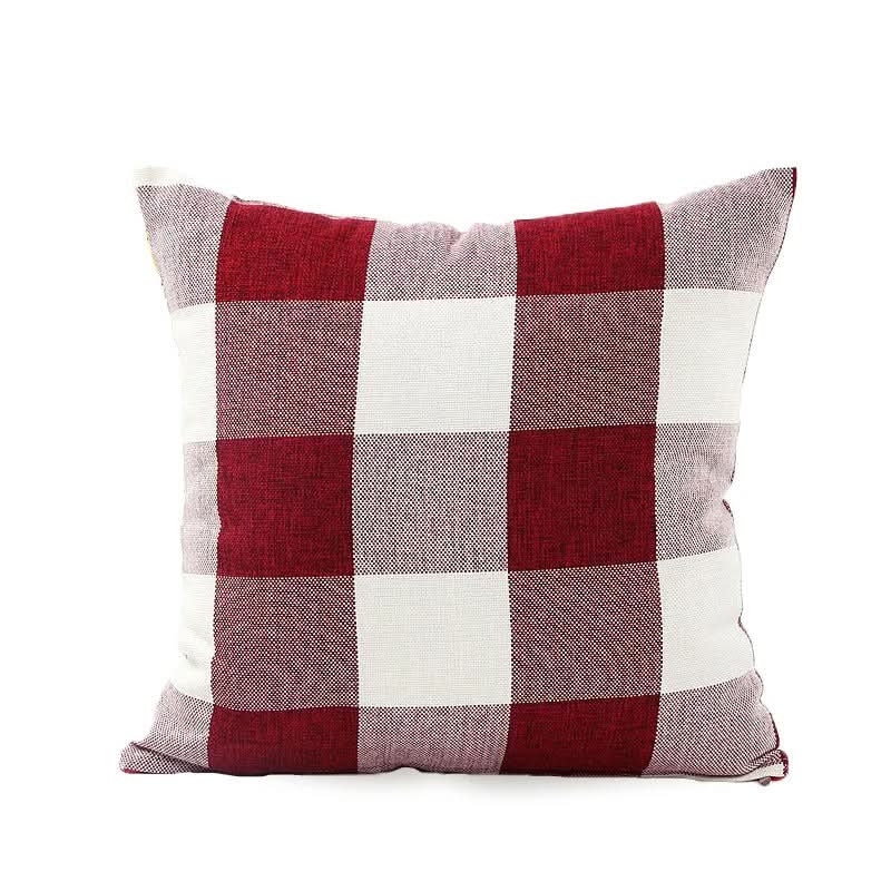 Checked Plaid Pillowcase