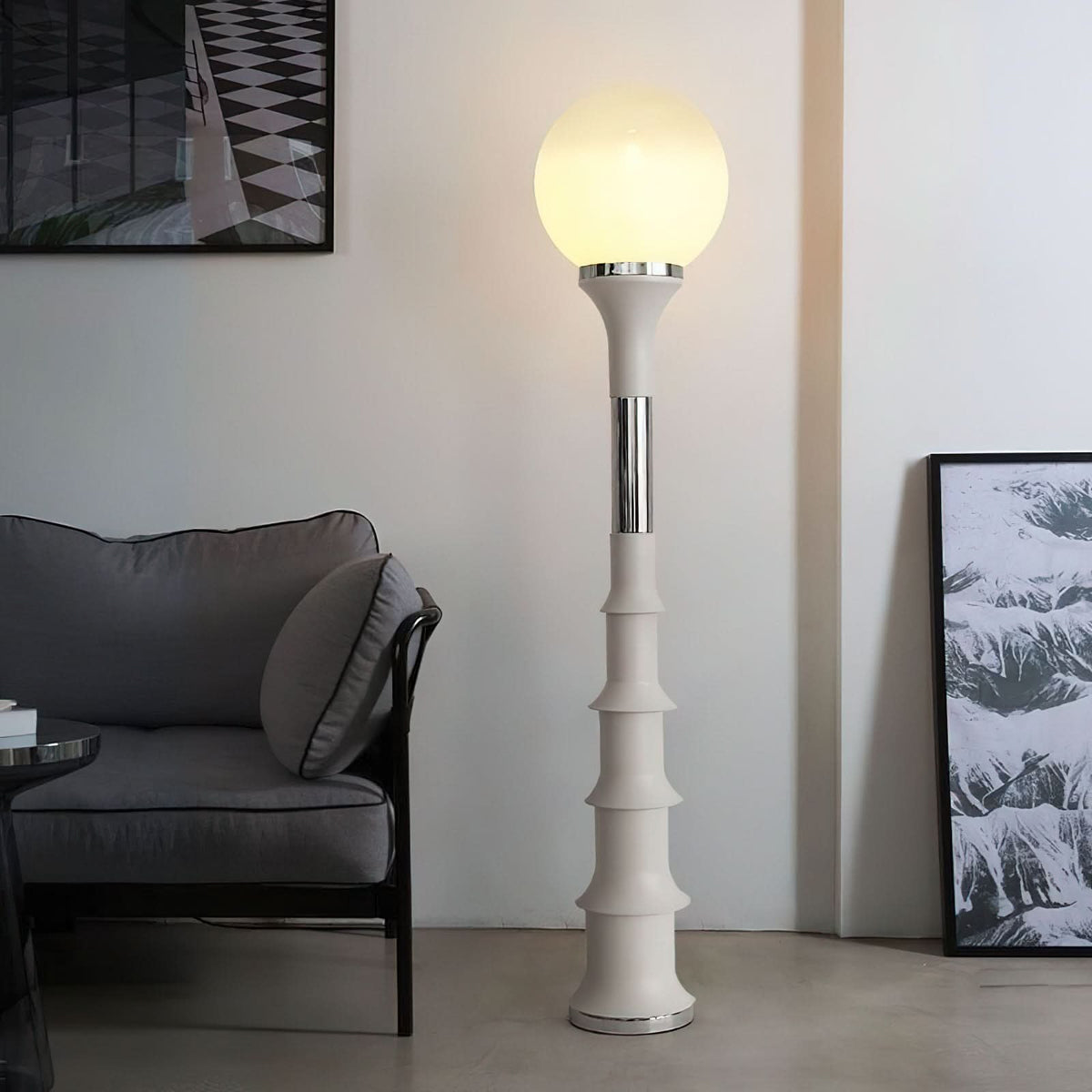 Colorful Glass Floor Lamp