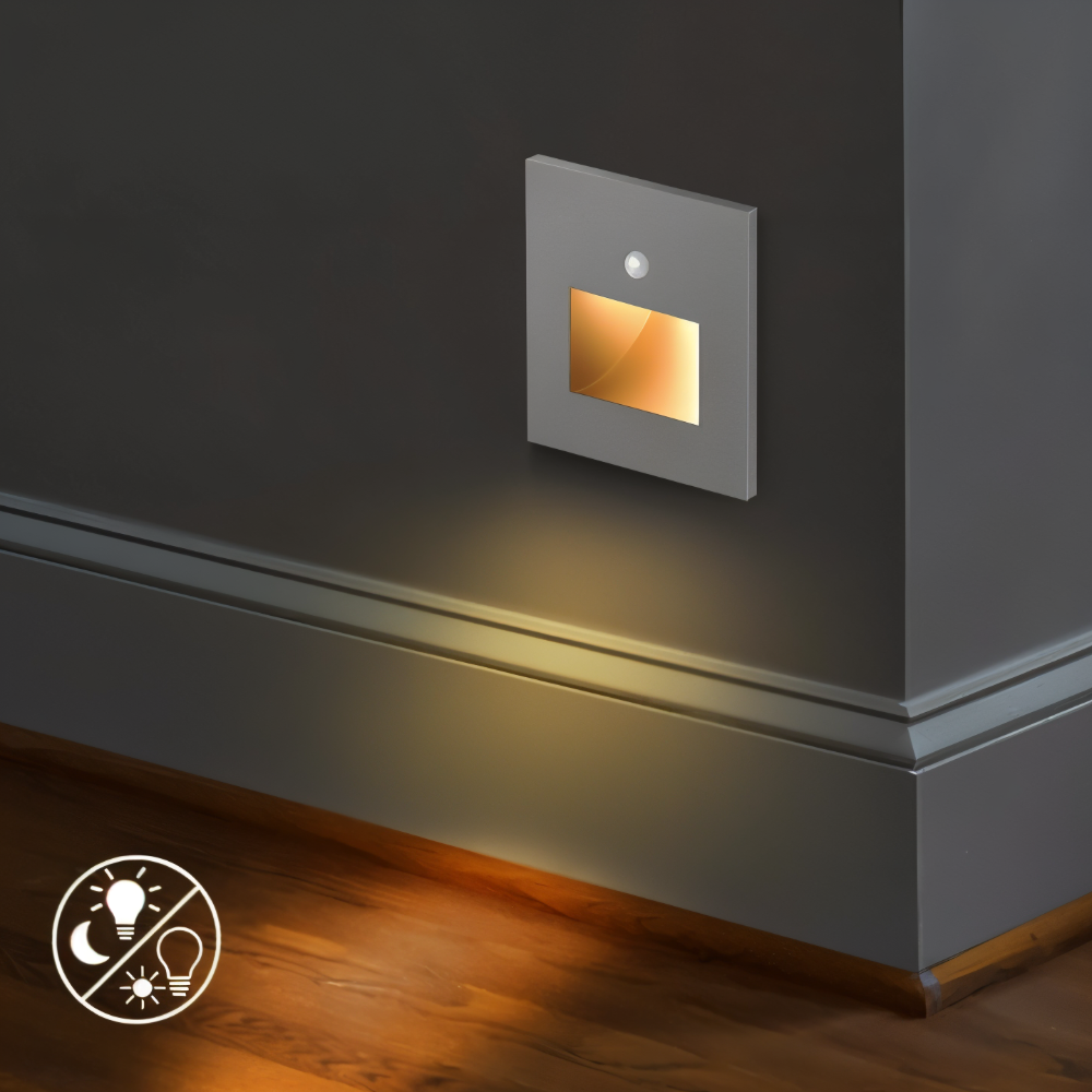 LED Motion Sensor Stair Light | Automatic Hands-Free Lighting | Compact Design for Stairs and Hallways