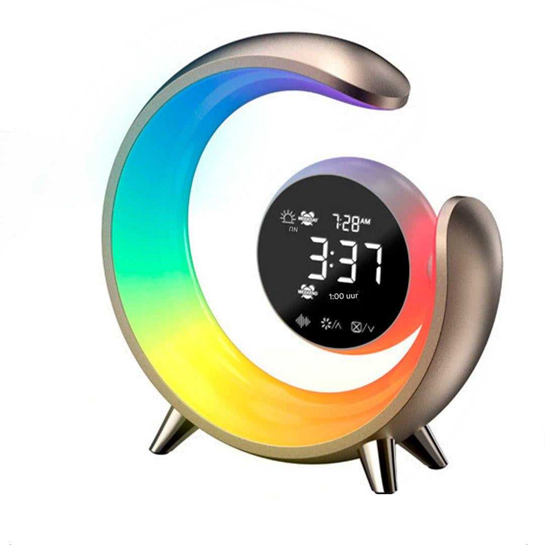 RGB Night Light and Alarm Clock in One | Two Alarms, Seven White Noise Sounds, Sleep Timer | USB Charging Port, 2 Colors