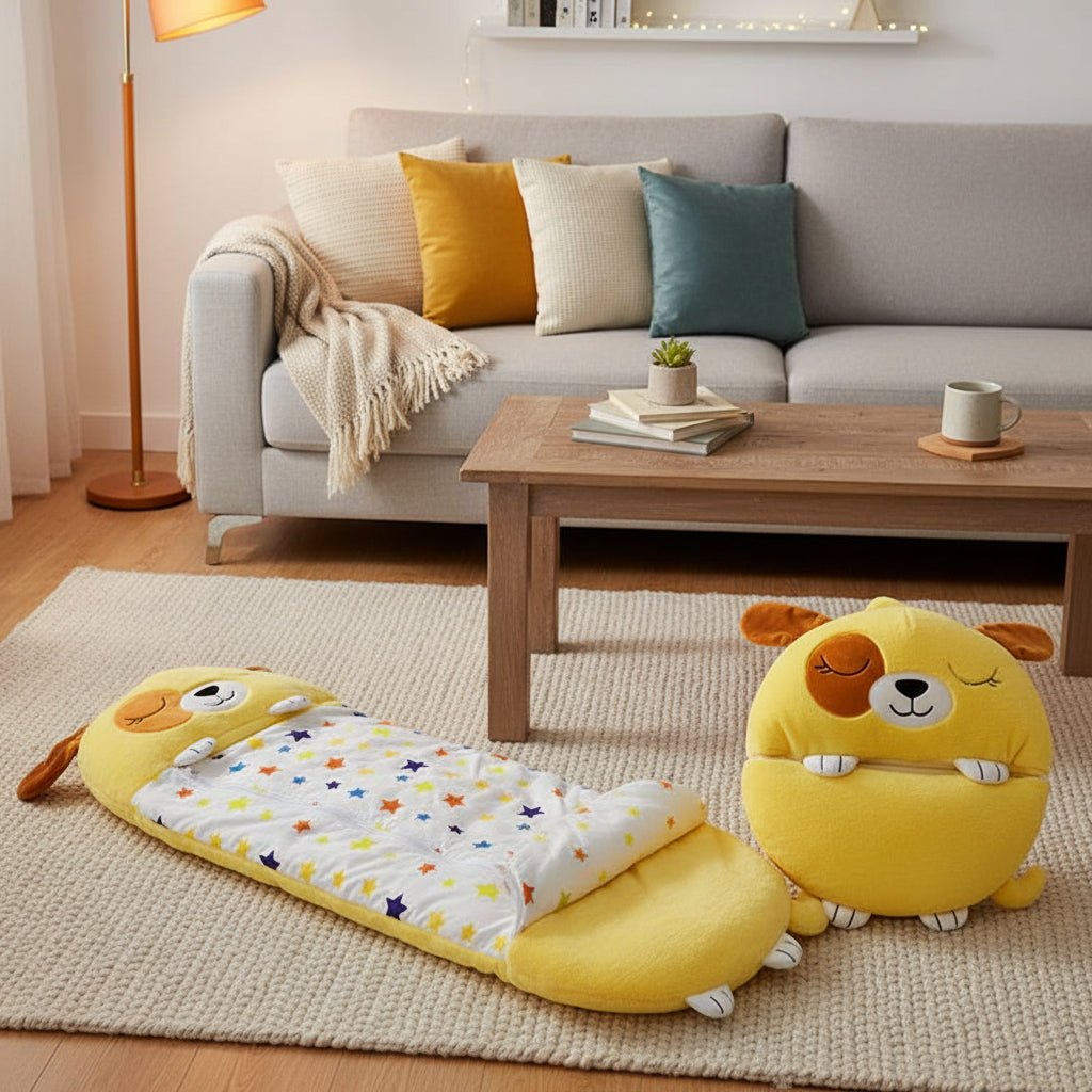 MAGICALCUDDLE – 2-in-1 Cuddle Toy Sleeping Bag for Kids