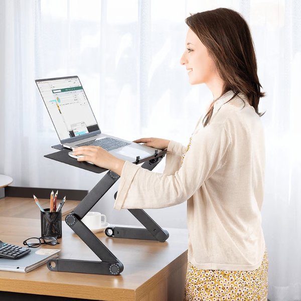 Laptop Stand for Better Posture | Foldable, Portable Design | Fits Most Laptop Sizes on Any Desk or Counter