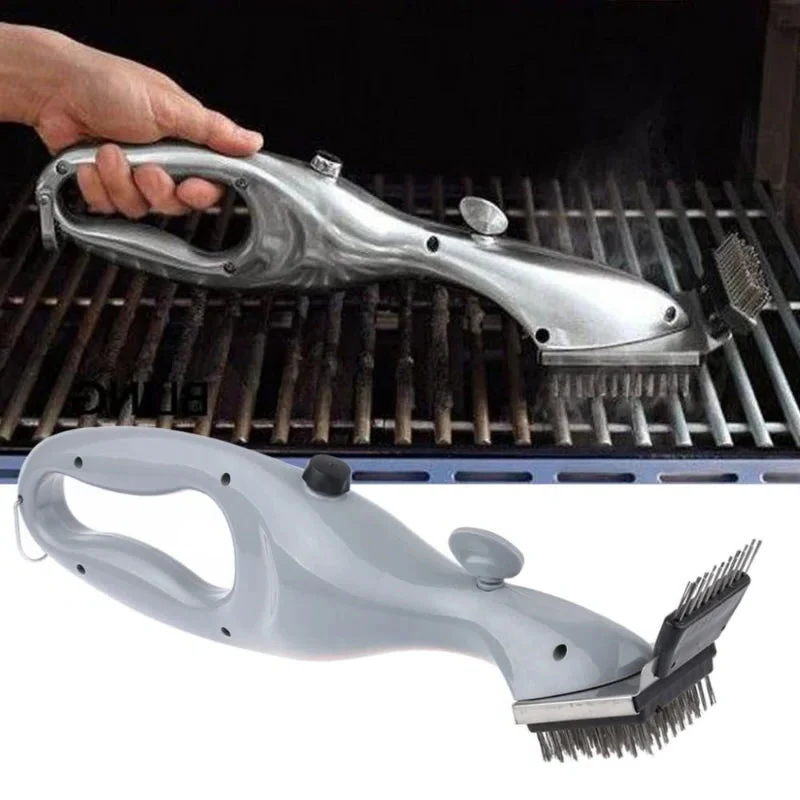 BBQ Grill Cleaning Brush with Built-In Scraper | Durable Handheld Design | Removes Grease and Residue from Grates