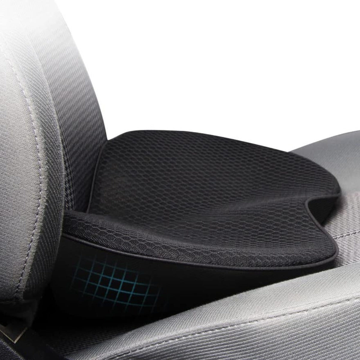 Memory Foam Car Seat Cushion for Adults | 3.5 Inch Driving Riser with a Breathable, Washable Zip Off Cover