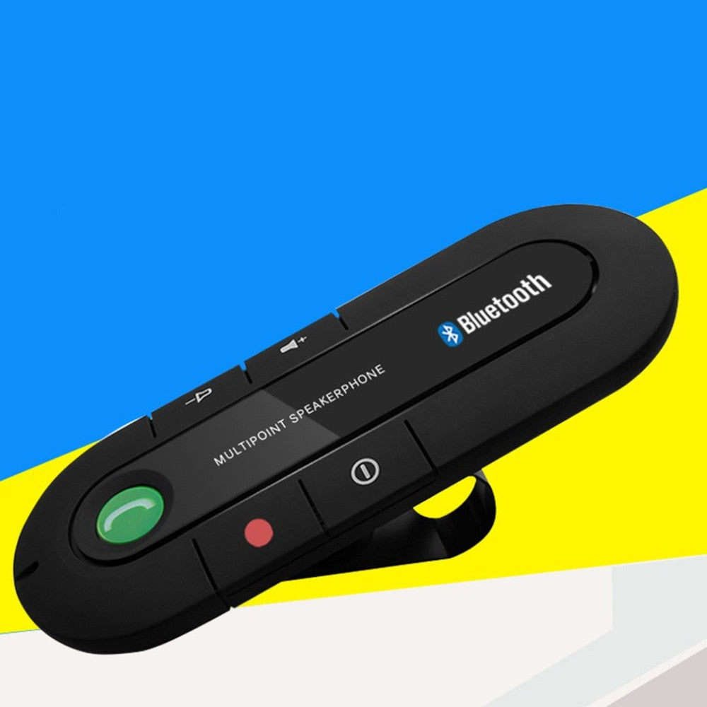Bluetooth Speaker for the Car Visor | Hands Free Calling with Built In Microphone | Magnetic Clip and Voice Prompts