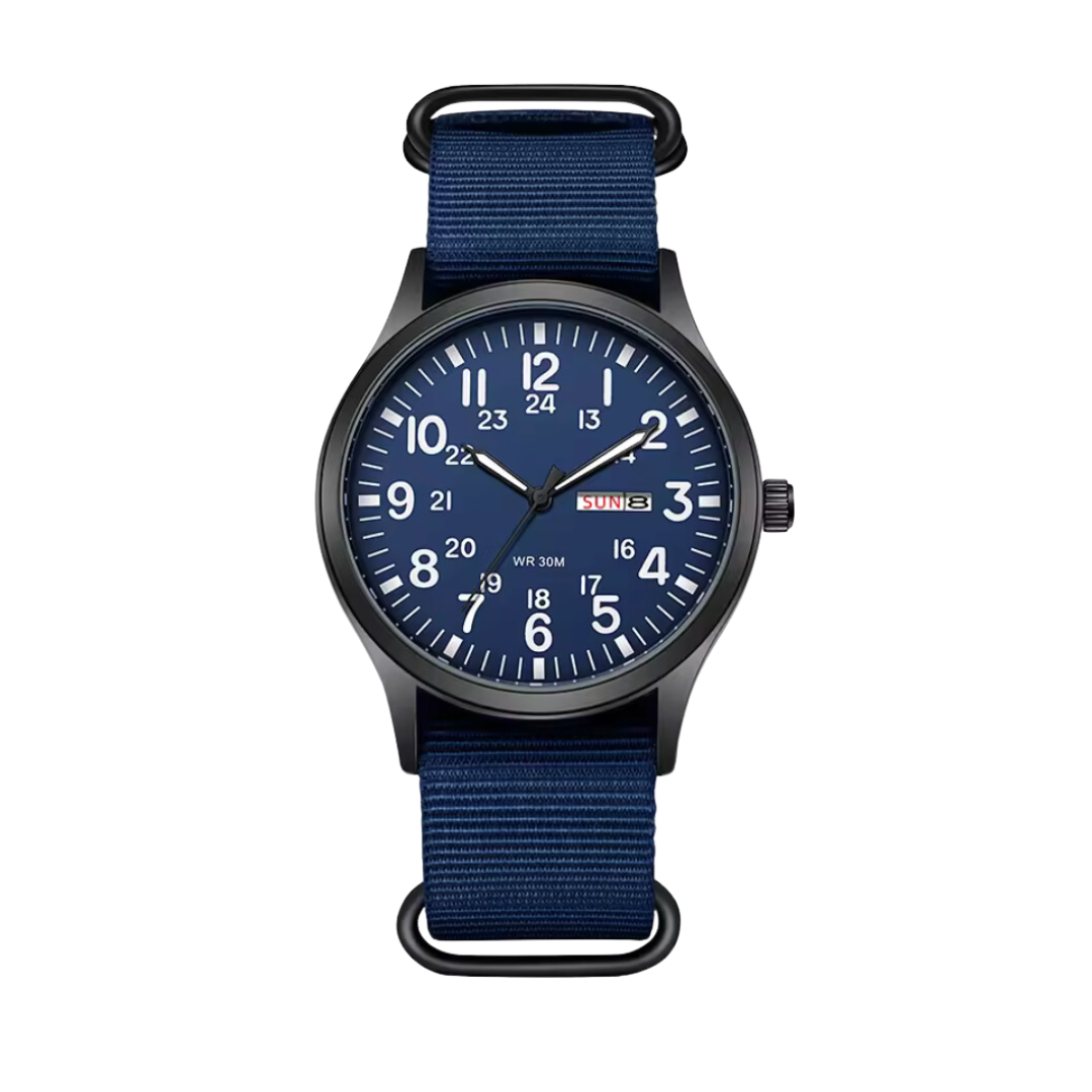 Outdoor Wristwatch for Men with Sapphire Glass | Stainless Steel Case, Water Resistant to 30 m and 3 ATM | Three Colors