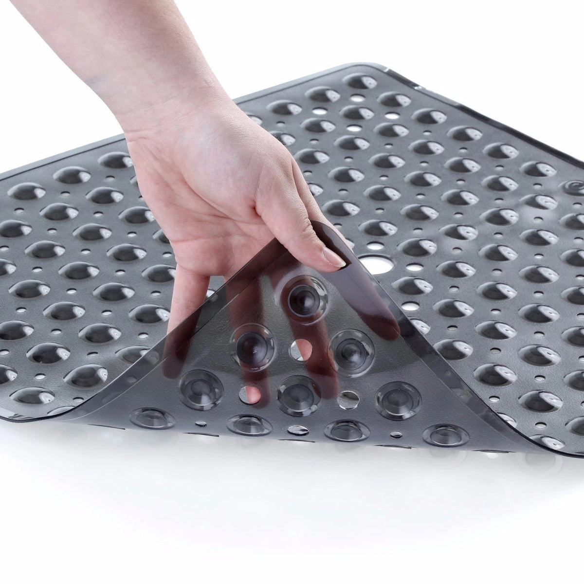 Non-Slip Suction Bath Mat | Suction Base for Secure Placement | Stable Footing for Showers and Bathtubs