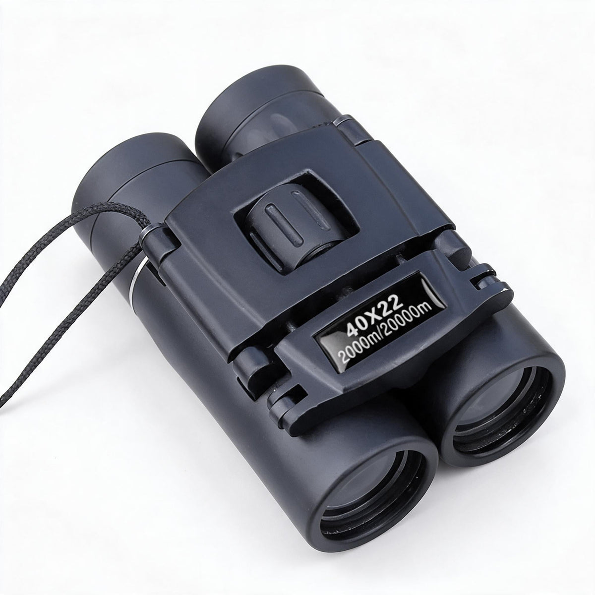 Compact Folding Binoculars with 40x Magnification | Dioptre Wheel Balances Left and Right Eye | Pocket Sized for Birding or Sport