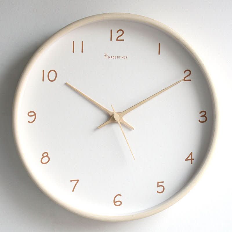 Silent Solid Wood Analog Wall Clock | Reduced-Ticking Movement | Ideal for Bedrooms, Offices, and Study Areas