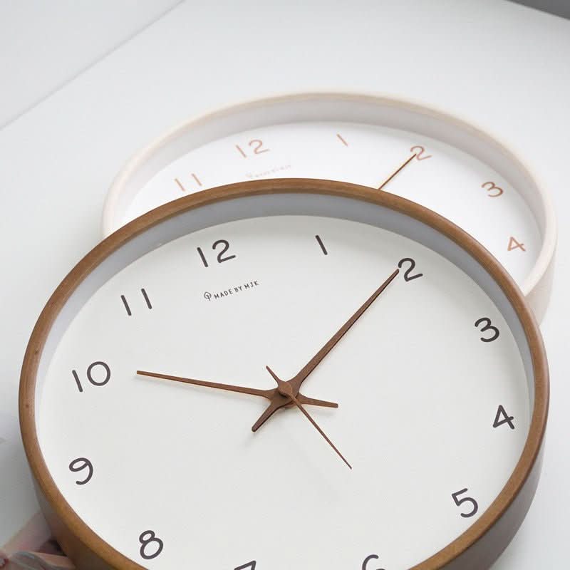 Silent Solid Wood Analog Wall Clock | Reduced-Ticking Movement | Ideal for Bedrooms, Offices, and Study Areas