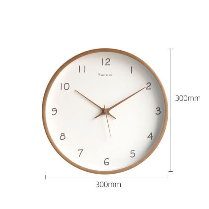 Silent Solid Wood Analog Wall Clock | Reduced-Ticking Movement | Ideal for Bedrooms, Offices, and Study Areas