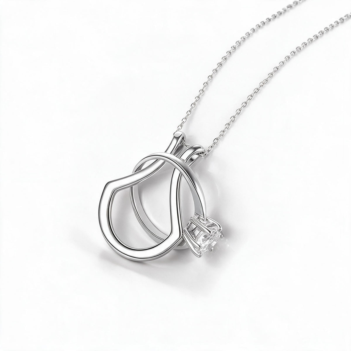 Ring Holder Pendant Necklace for Jewelry Storage | Keeps a Wedding Band Safe at Work | Hypoallergenic, Gold or Silver